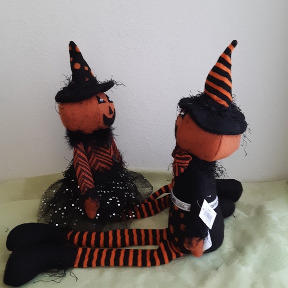 🛍️ Mr & Mrs Pumpkin Dolls Set 2 NEW - Picture 4 of 15